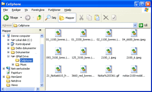 GMail Drive shell extension freeware screenshot