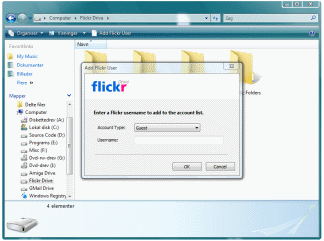 Flickr Drive shell extension