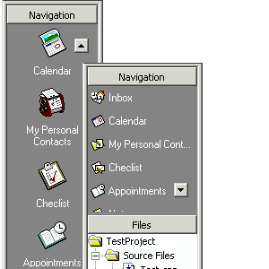 MS Outlook Navigation control