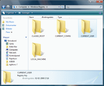 Windows Registry shell extension